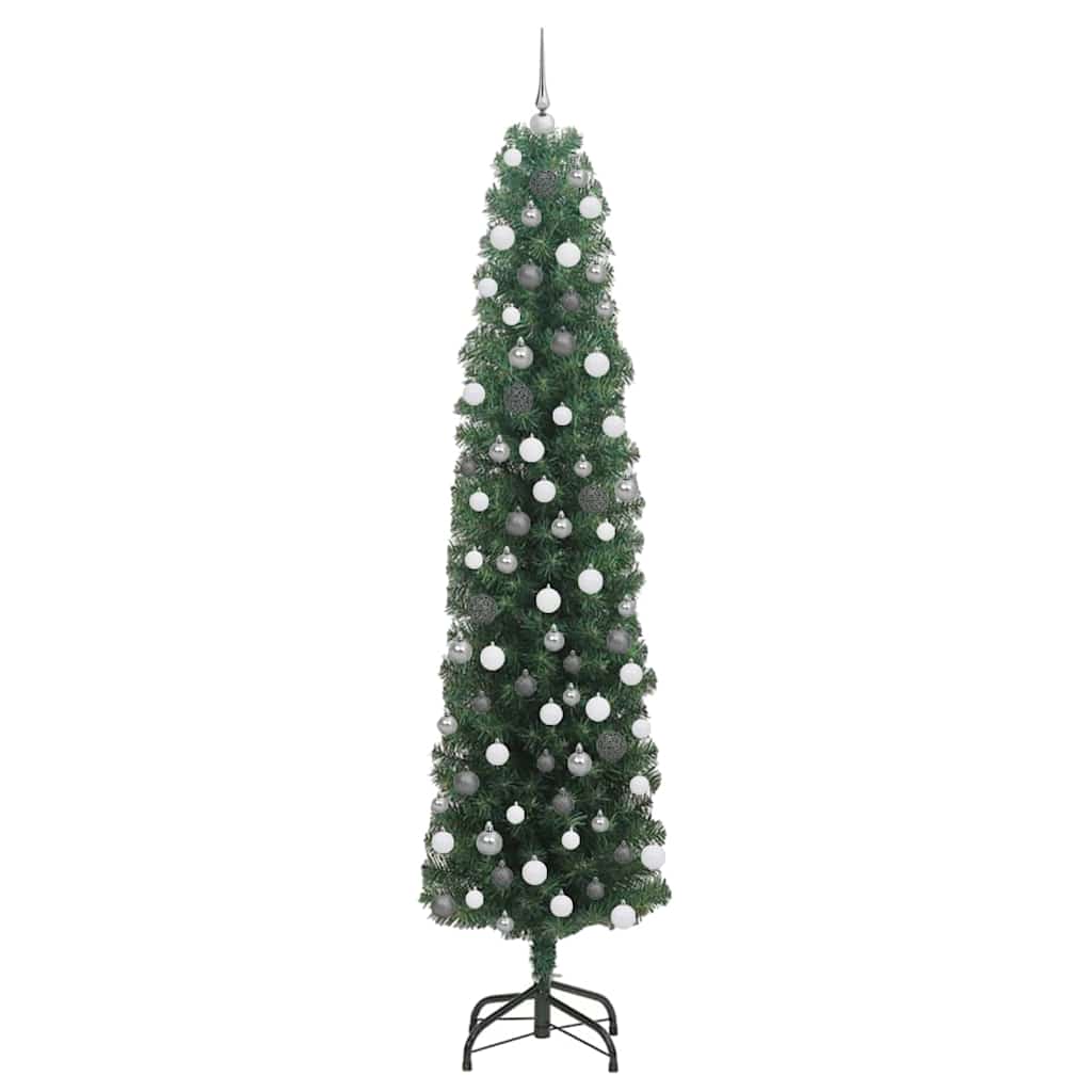 vidaXL Artificial Christmas Tree with 300 LEDs with Stand Green 210 cm