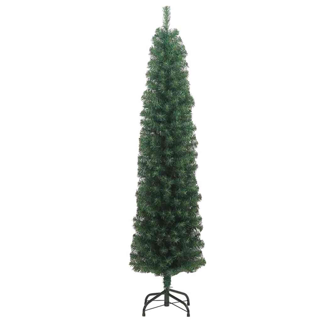 vidaXL Artificial Christmas Tree with 300 LEDs with Stand Green 210 cm