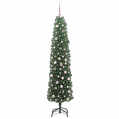 vidaXL Artificial Christmas Tree with 300 LEDs with Stand Green 210 cm
