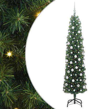 vidaXL Artificial Christmas Tree with 300 LEDs with Stand Green 210 cm