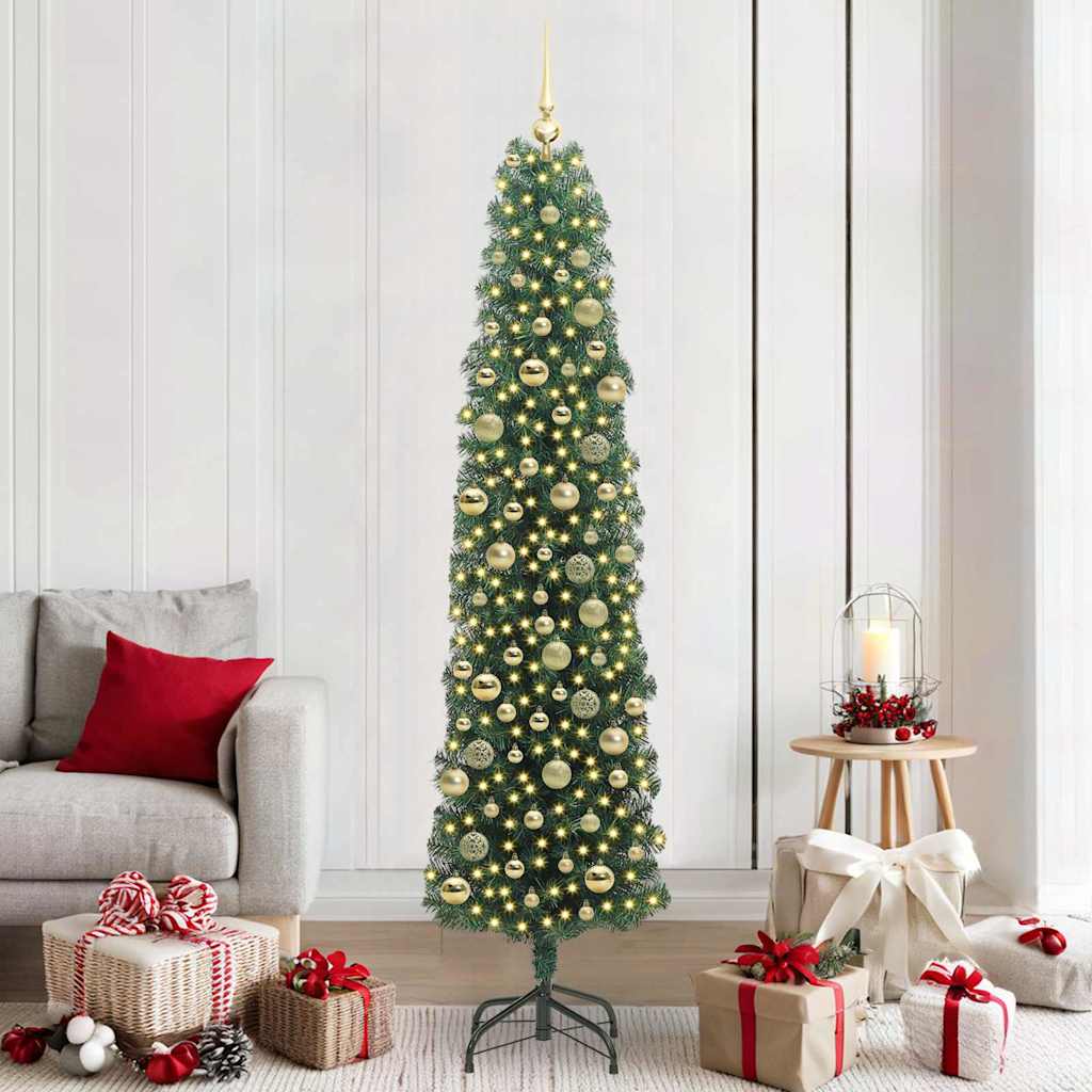 vidaXL Artificial Christmas Tree Green 210 cm