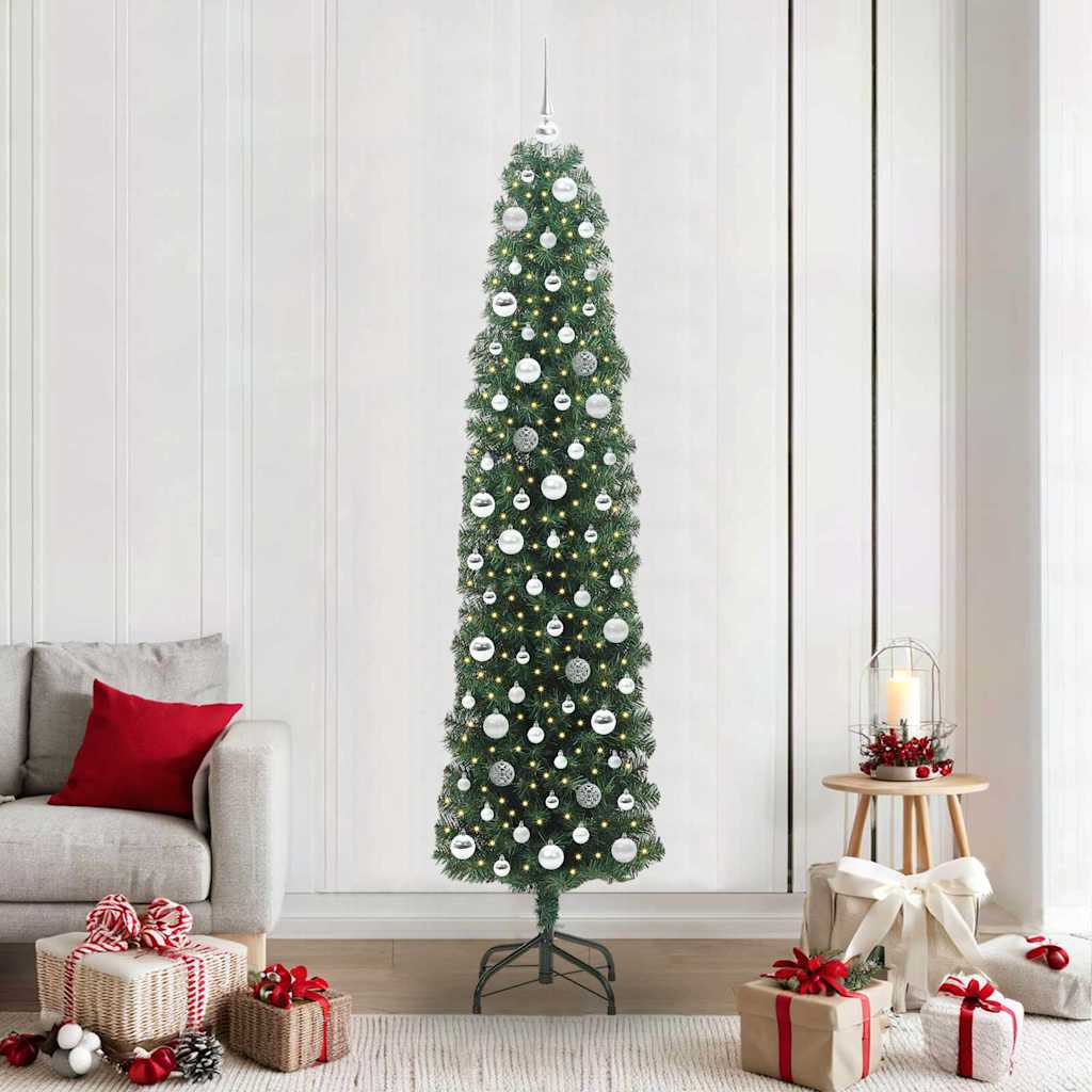 vidaXL Artificial Christmas Tree Green 210 cm