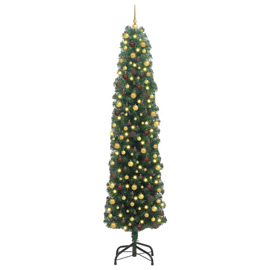 vidaXL Artificial Christmas Tree with 300 LEDs with Stand Green 240 cm