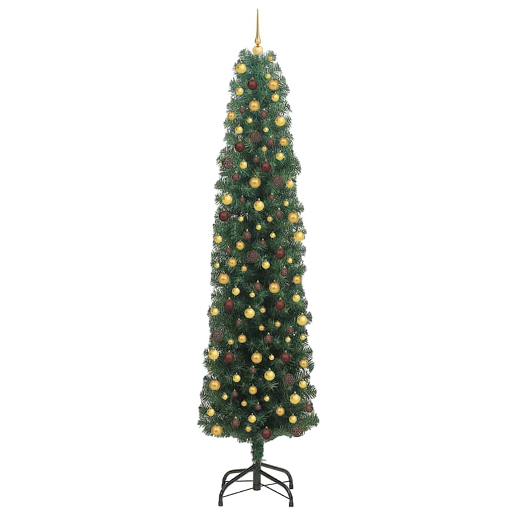 vidaXL Artificial Christmas Tree with 300 LEDs with Stand Green 240 cm