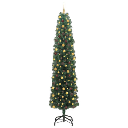 vidaXL Artificial Christmas Tree with 300 LEDs with Stand Green 240 cm