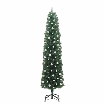 vidaXL Artificial Christmas Tree with 300 LEDs with Stand Green 240 cm