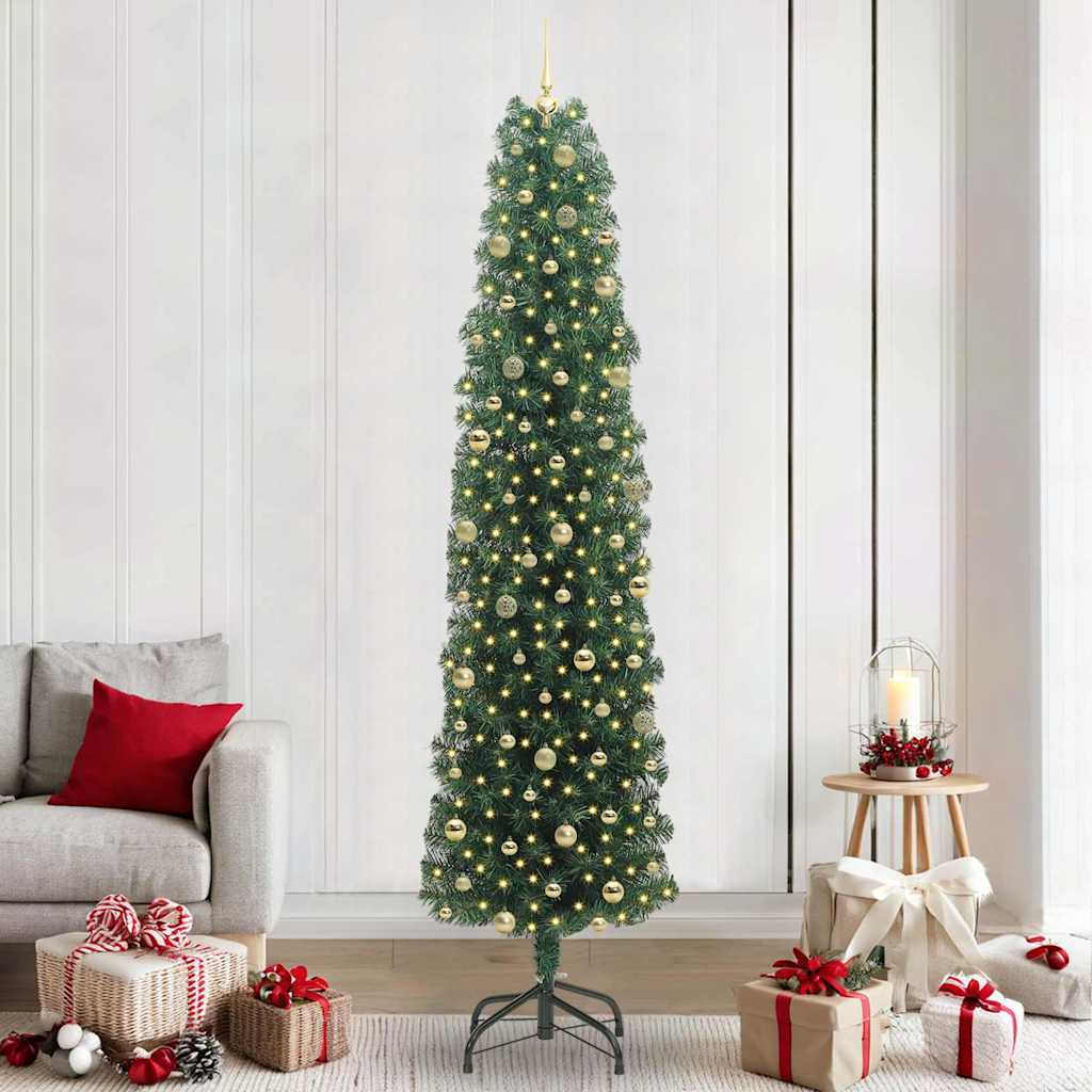 vidaXL Artificial Christmas Tree Green 240 cm