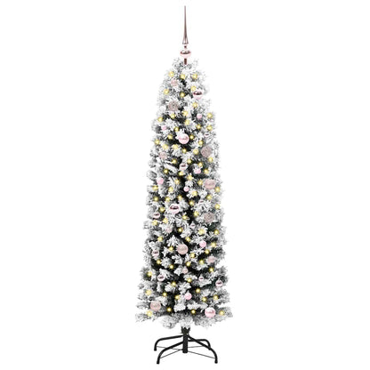 vidaXL Artificial Christmas Tree with 150 LEDs with Stand Green 150 cm