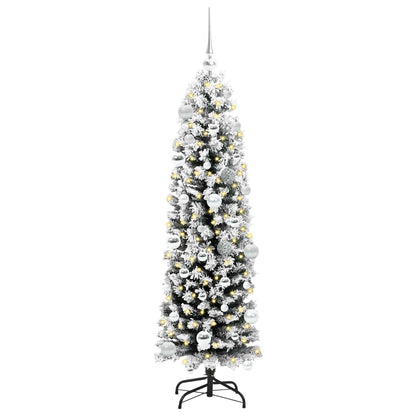 vidaXL Artificial Christmas Tree with 150 LEDs with Stand Green 150 cm