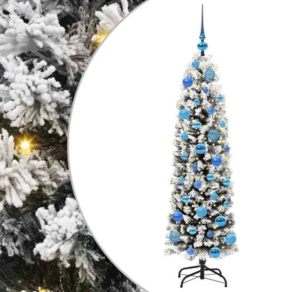 vidaXL Artificial Christmas Tree with 150 LEDs with Stand Green 150 cm