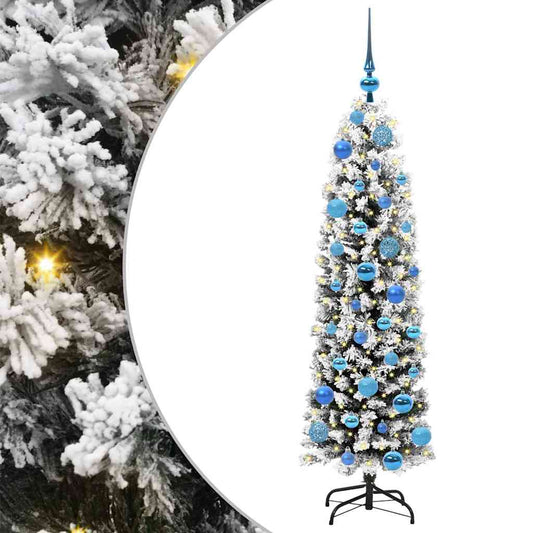 vidaXL Artificial Christmas Tree with 150 LEDs with Stand Green 150 cm