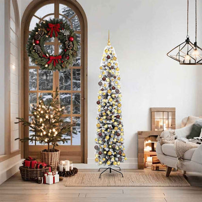 vidaXL Artificial Christmas Tree with 300 LEDs with Stand Green 180 cm