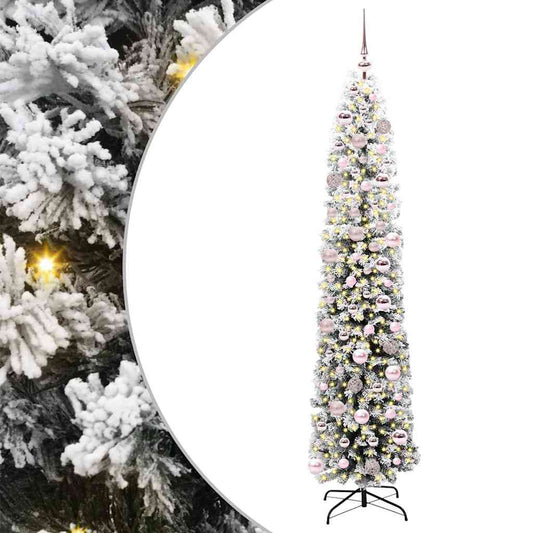 vidaXL Artificial Christmas Tree with 300 LEDs with Stand Green 180 cm