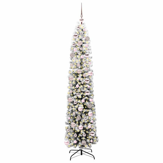 vidaXL Artificial Christmas Tree with 300 LEDs with Stand Green 180 cm