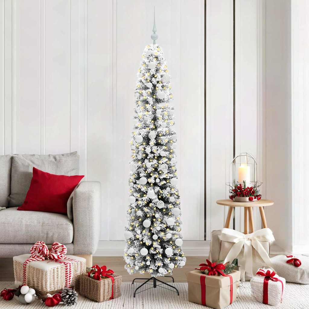 vidaXL Artificial Christmas Tree with 300 LEDs with Stand Green 180 cm