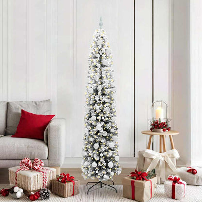 vidaXL Artificial Christmas Tree with 300 LEDs with Stand Green 180 cm