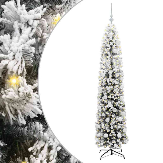 vidaXL Artificial Christmas Tree with 300 LEDs with Stand Green 180 cm