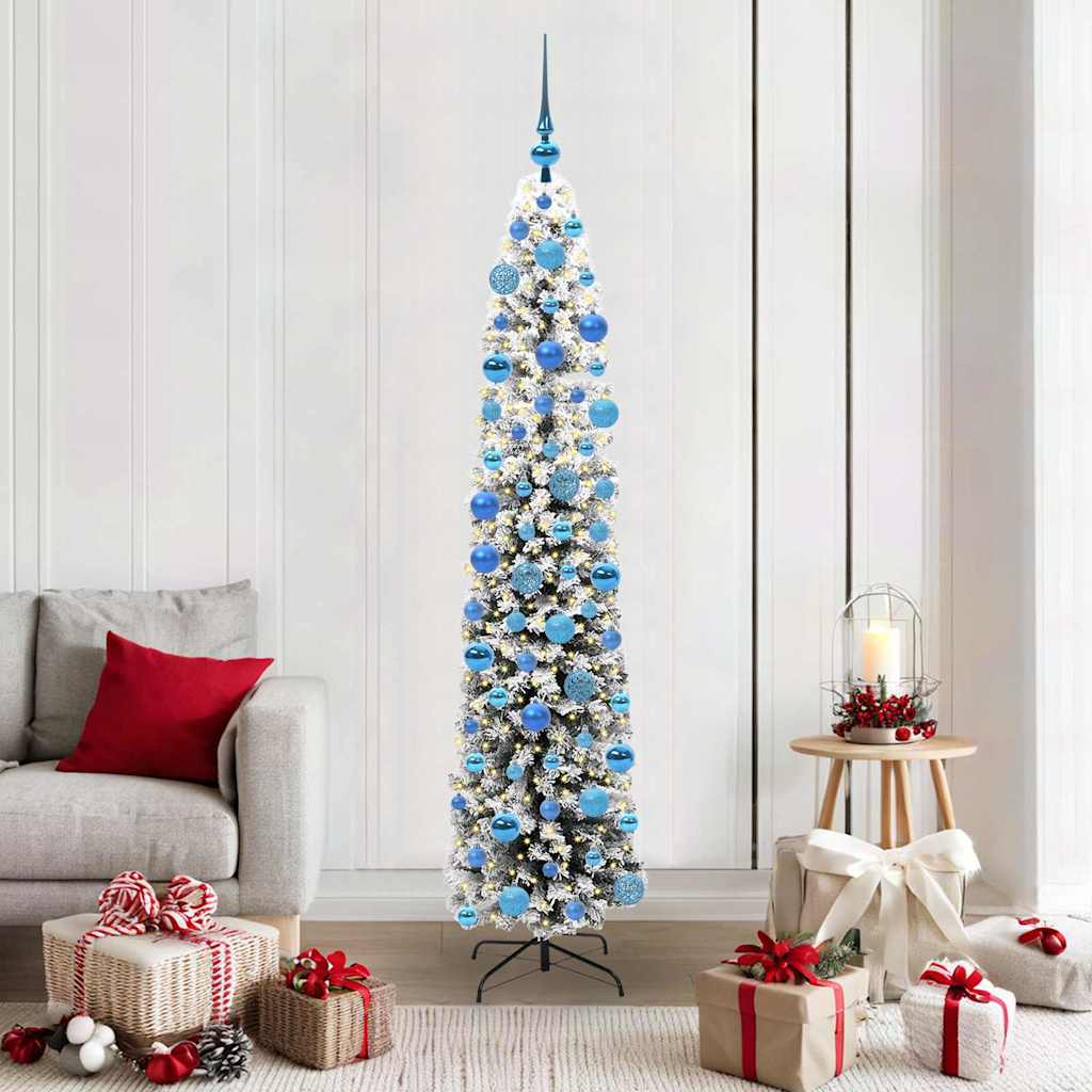 vidaXL Artificial Christmas Tree with 300 LEDs with Stand Green 180 cm