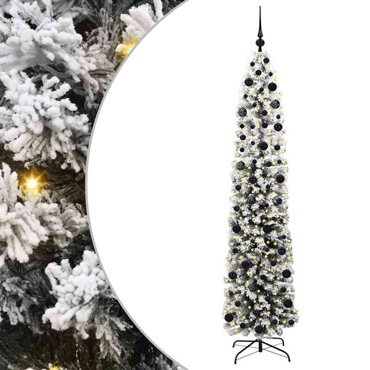 vidaXL Artificial Christmas Tree with 300 LEDs with Stand Green 210 cm