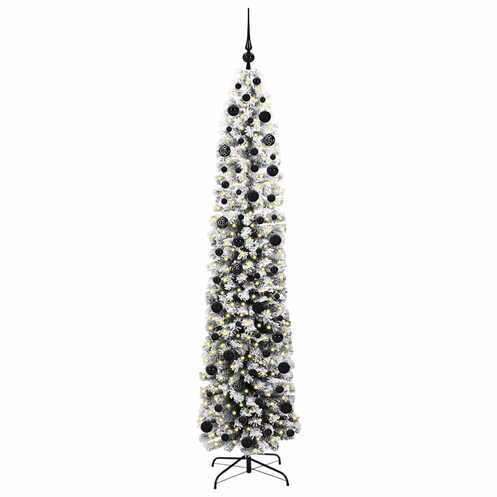 vidaXL Artificial Christmas Tree with 300 LEDs with Stand Green 210 cm
