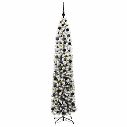 vidaXL Artificial Christmas Tree with 300 LEDs with Stand Green 210 cm
