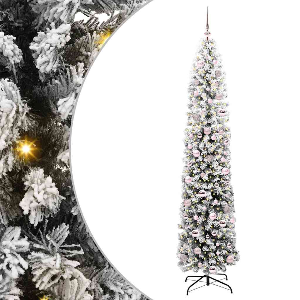 vidaXL Artificial Christmas Tree with 300 LEDs with Stand Green 210 cm