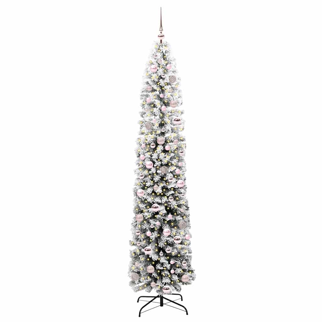 vidaXL Artificial Christmas Tree with 300 LEDs with Stand Green 210 cm