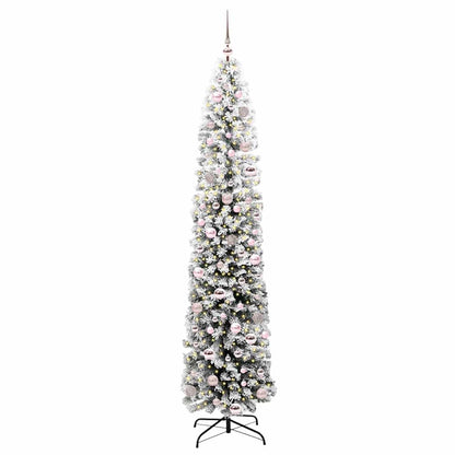 vidaXL Artificial Christmas Tree with 300 LEDs with Stand Green 210 cm