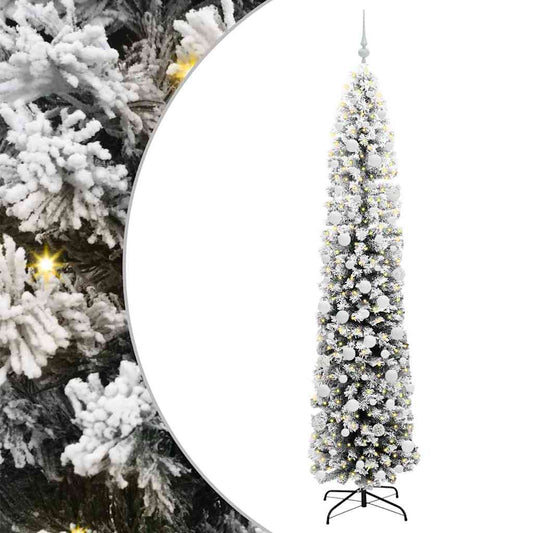 vidaXL Artificial Christmas Tree with 300 LEDs with Stand Green 210 cm
