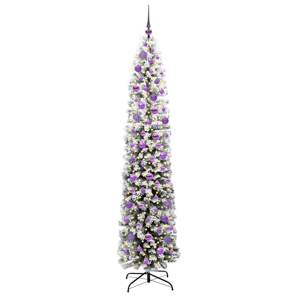 vidaXL Artificial Christmas Tree with 300 LEDs with Stand Green 210 cm