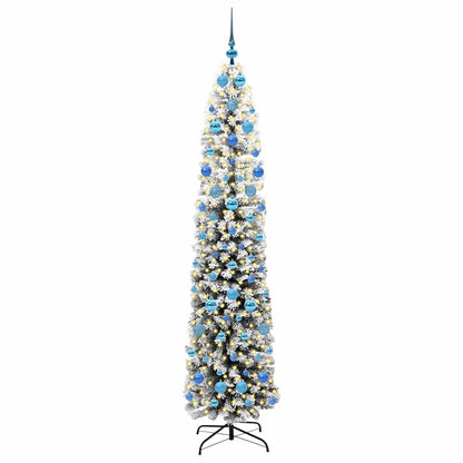 vidaXL Artificial Christmas Tree with 300 LEDs with Stand Green 210 cm