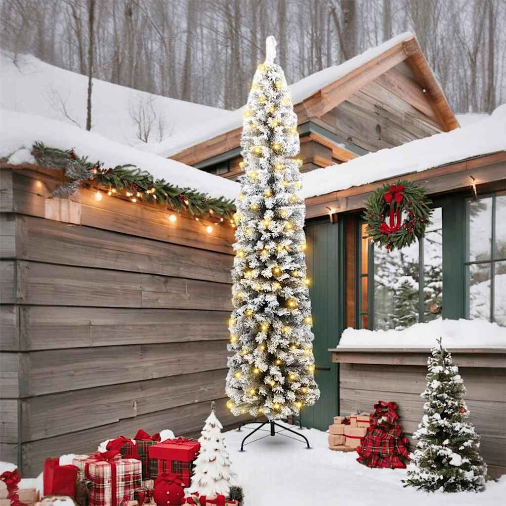 vidaXL Artificial Christmas Tree with 300 LEDs with Stand Green 240 cm