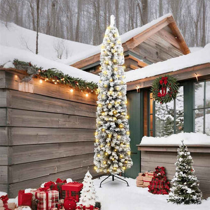 vidaXL Artificial Christmas Tree with 300 LEDs with Stand Green 240 cm