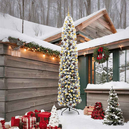 vidaXL Artificial Christmas Tree with 300 LEDs with Stand Green 240 cm