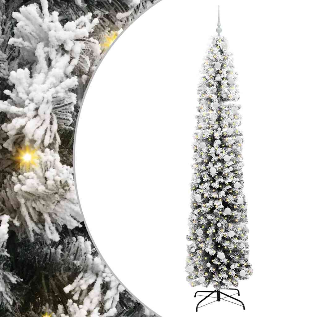 vidaXL Artificial Christmas Tree with 300 LEDs with Stand Green 240 cm