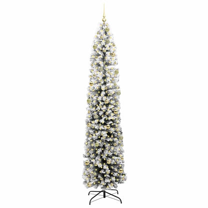 vidaXL Artificial Christmas Tree Green and White 240 cm