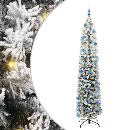 vidaXL Artificial Christmas Tree with 300 LEDs with Stand Green 240 cm