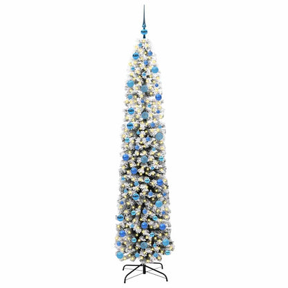 vidaXL Artificial Christmas Tree with 300 LEDs with Stand Green 240 cm
