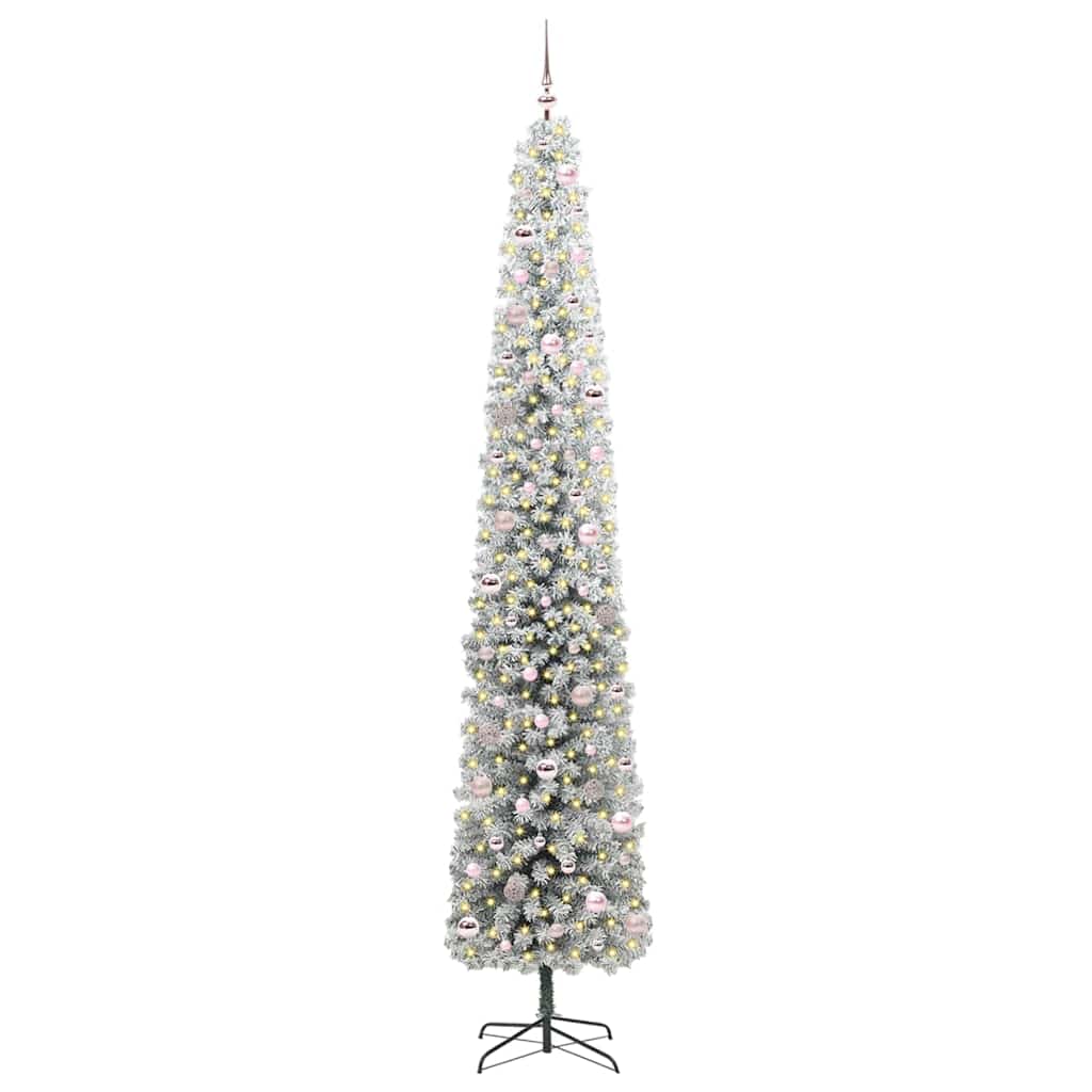 vidaXL Artificial Christmas Tree with 300 LEDs with Stand Green 270 cm