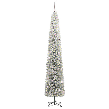 vidaXL Artificial Christmas Tree with 300 LEDs with Stand Green 270 cm
