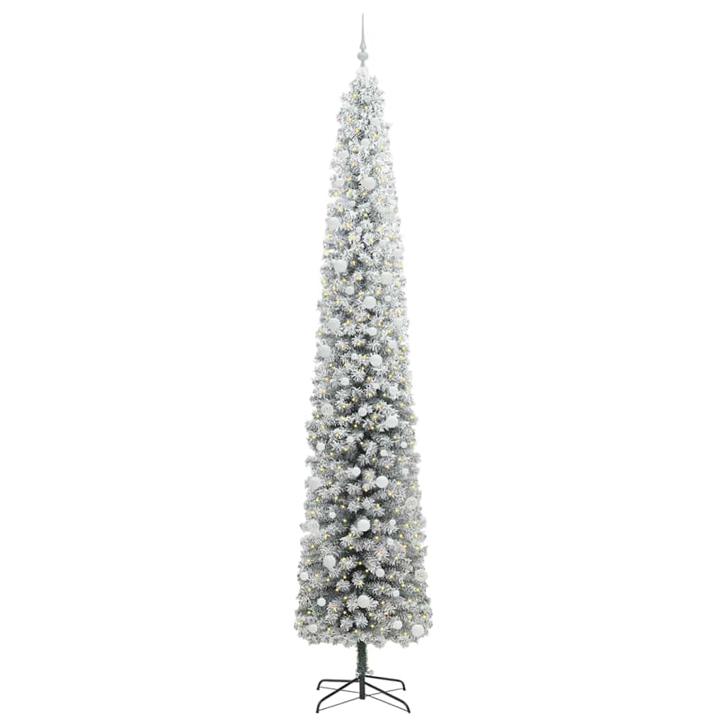 vidaXL Artificial Christmas Tree with 300 LEDs with Stand Green 270 cm