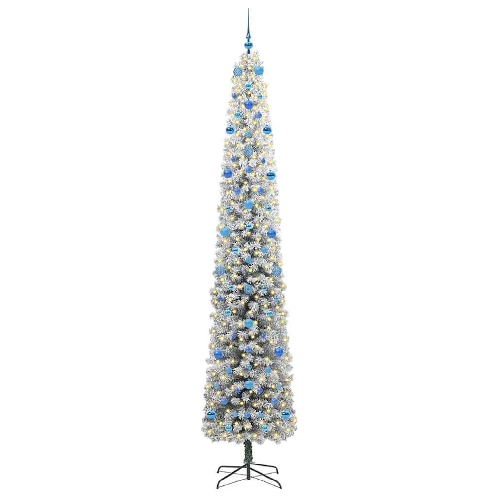 vidaXL Artificial Christmas Tree with 300 LEDs with Stand Green 270 cm