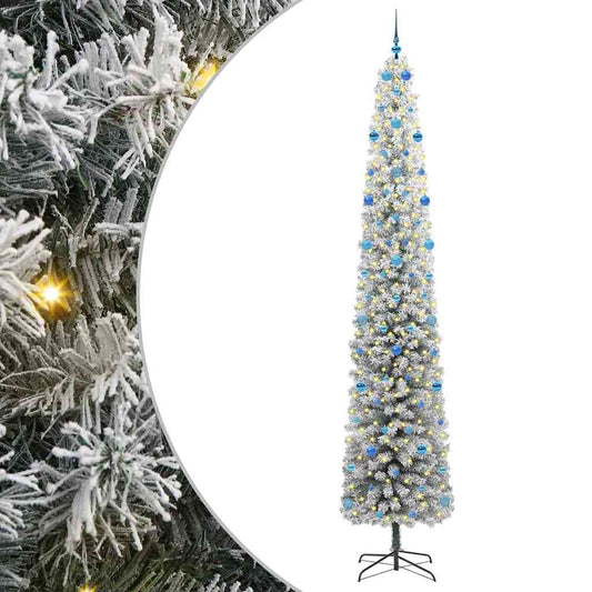 vidaXL Artificial Christmas Tree with 300 LEDs with Stand Green 300 cm