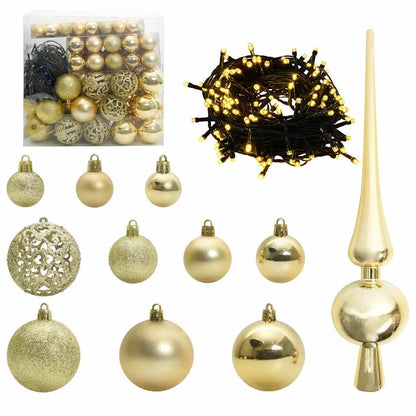vidaXL Artificial Hinged Christmas Tree with Cones Green 180 cm