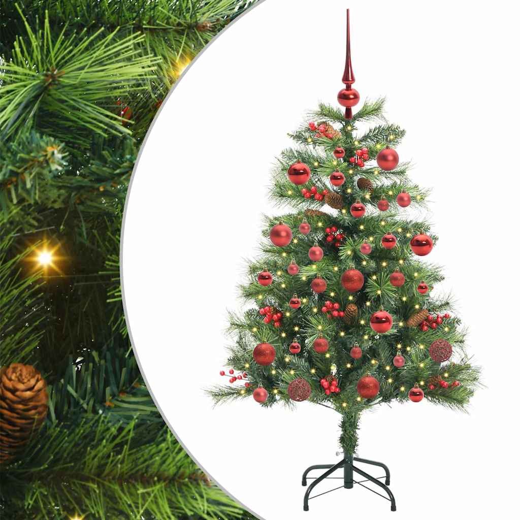 vidaXL Artificial Christmas Tree Green 150 cm PVC and Metal