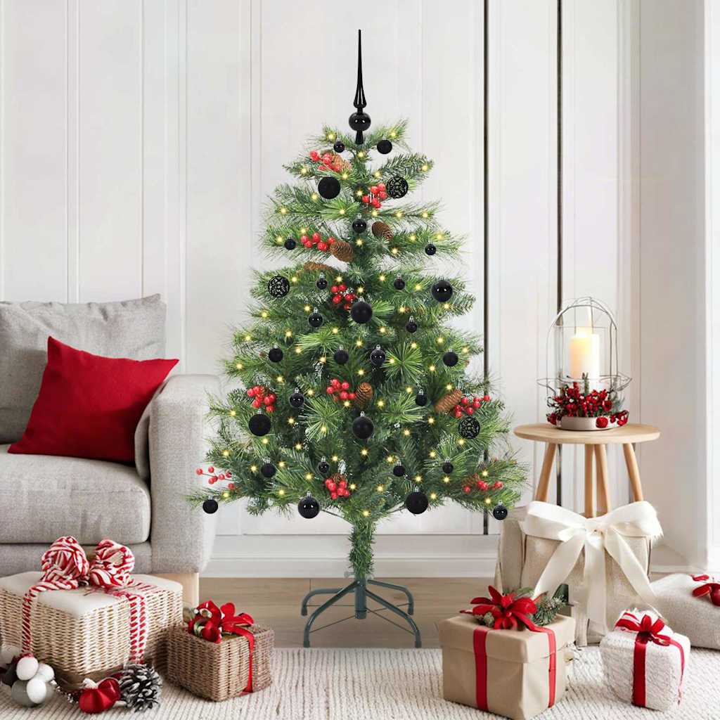 vidaXL Artificial Christmas Tree Green 150 cm PVC and Metal
