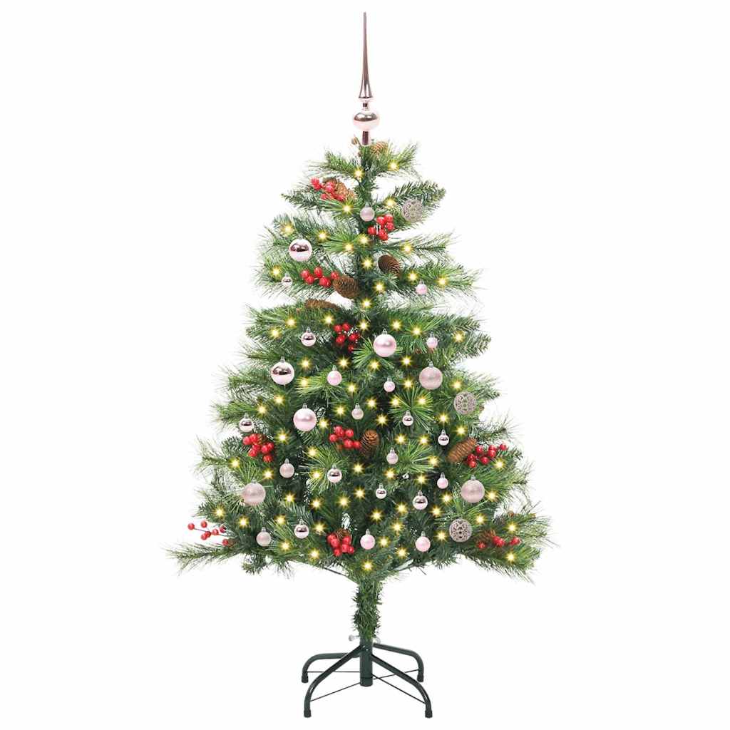 vidaXL Artificial Christmas Tree Green 150 cm PVC and Metal