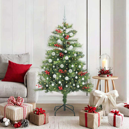vidaXL Artificial Christmas Tree Green 150 cm PVC and Metal