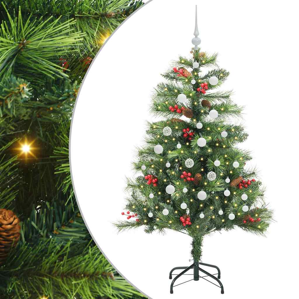 vidaXL Artificial Christmas Tree Green 150 cm PVC and Metal