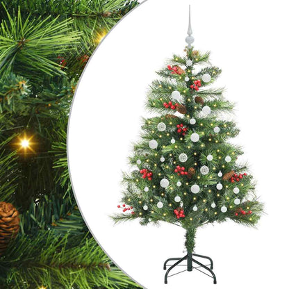 vidaXL Artificial Christmas Tree Green 150 cm PVC and Metal